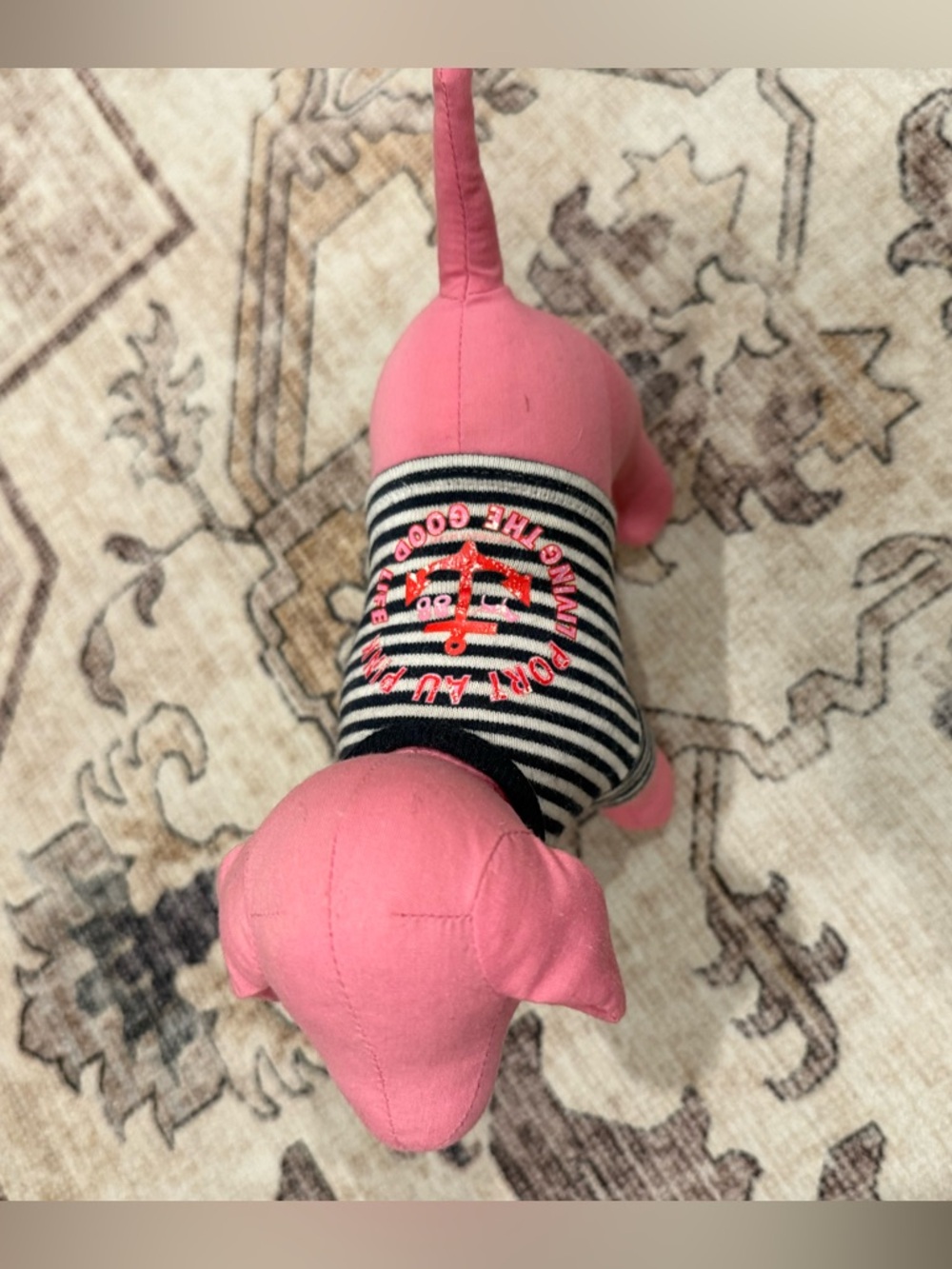 VS Victoria’s Secret port au pink sailor dog  plush